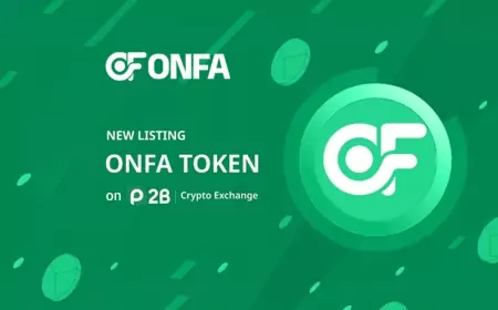 ONFA OFFICIALLY LISTS ON P2B CRYPTO EXCHANGE