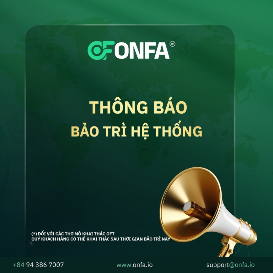 THÔNG BÁO BẢO TRÌ HỆ THỐNG: NGÀY 01/09/2024