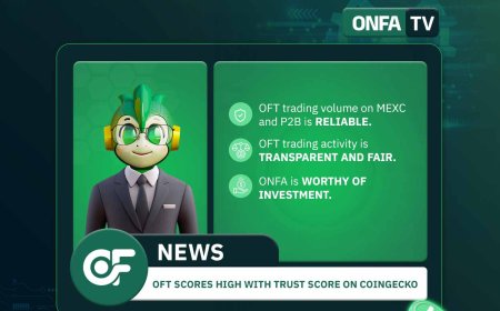 ONFA (OFT) Achieves High Trust Score on CoinGecko: Affirming Transparency and Credibility in the International Market