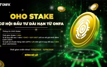 OHO Stake: Cơ Hội Đầu Tư Dài Hạn Từ ONFA
