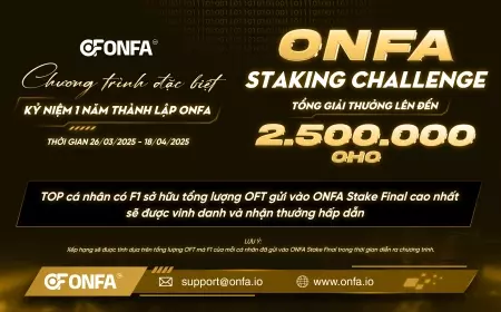 ONFA Staking Challenge – Đua Top Staking, Nhận Thưởng Khủng Lên Đến 2,500,000 OHO!