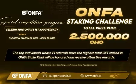 ONFA Staking Challenge – Compete in Staking and Win Big Rewards up to 2,500,000 OHO!