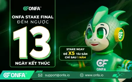 Chỉ Còn 13 Ngày - Tham Gia Ngay ONFA Stake Final Để X5 Tài Sản Trong 365 Ngày