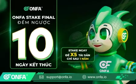 Chỉ Còn 10 Ngày - Nắm Bắt Cơ Hội Tăng Trưởng Tài Sản Gấp 5 Lần Cùng ONFA Stake Final