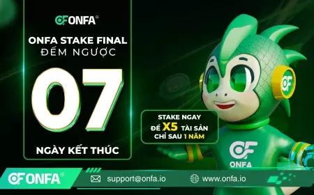 7 Ngày Cuối Cho Lựa Chọn Đầu Tư An Toàn Và X5 Tài Sản Cùng ONFA Stake Final