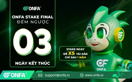 Cơ Hội X5 Tài Sản Đang Bước Vào Hồi Kết: ONFA Stake Final Sẽ Khép Lại Sau 3 Ngày Nữa