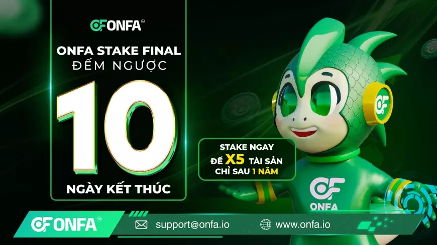 Chỉ Còn 10 Ngày - Nắm Bắt Cơ Hội Tăng Trưởng Tài Sản Gấp 5 Lần Cùng ONFA Stake Final