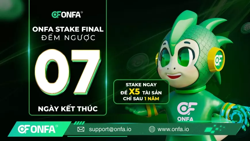 7 Ngày Cuối Cho Lựa Chọn Đầu Tư An Toàn Và X5 Tài Sản Cùng ONFA Stake Final