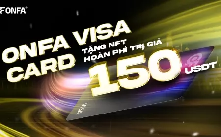Ưu Đãi Đặc Biệt Khi Phát Hành ONFA VISA CARD - Tặng NFT Hoàn Phí Trị Giá 150 USDT