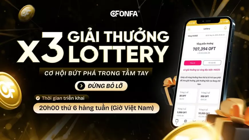 X3 Giải Thưởng ONFA Lottery - Cơ Hội Bứt Phá Trong Tầm Tay