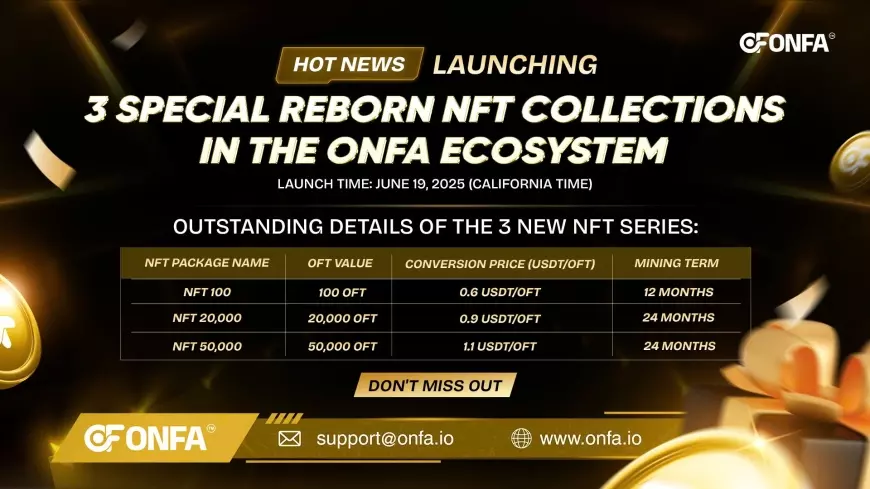 ONFA Officially Launches 3 Special Reborn NFT Collections In The ONFA Ecosystem