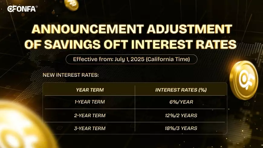 ONFA Adjusts Savings OFT Interest Rates from July 1 – A Sustainable Profit Direction for Investors