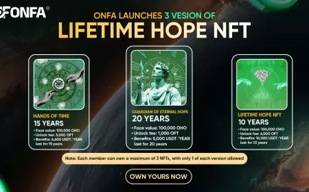 ONFA Launches 3 Versions of Lifetime Hope NFT