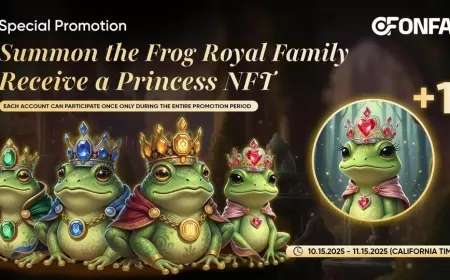 “Summon the Frog Royal Famiy & Receive a Princess NFT” & “Frog Awakening” Campaign – The Ascension Journey in Frogverse