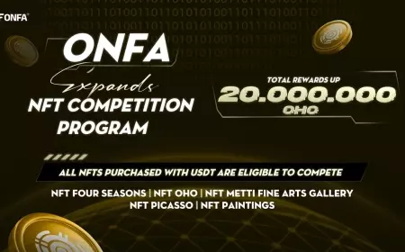 ONFA Fintech Expands NFT Competition – A Breakthrough Investment Opportunity With Rewards Up To 20,000,000 OHO